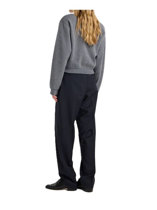 Daria - pantaloni affusolati a piega singola | blu navy Róhe | 820-30-680410_322 NAVY